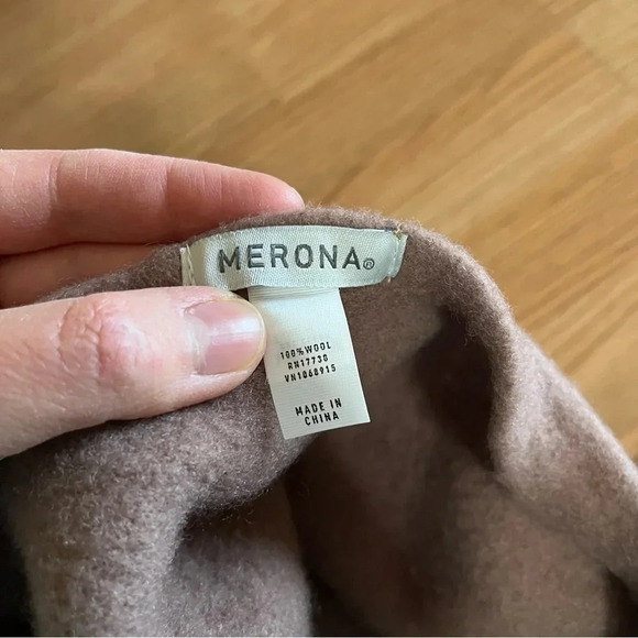 Merona 100% Wool Beret Camel Beige Tan - Picture 3 of 4